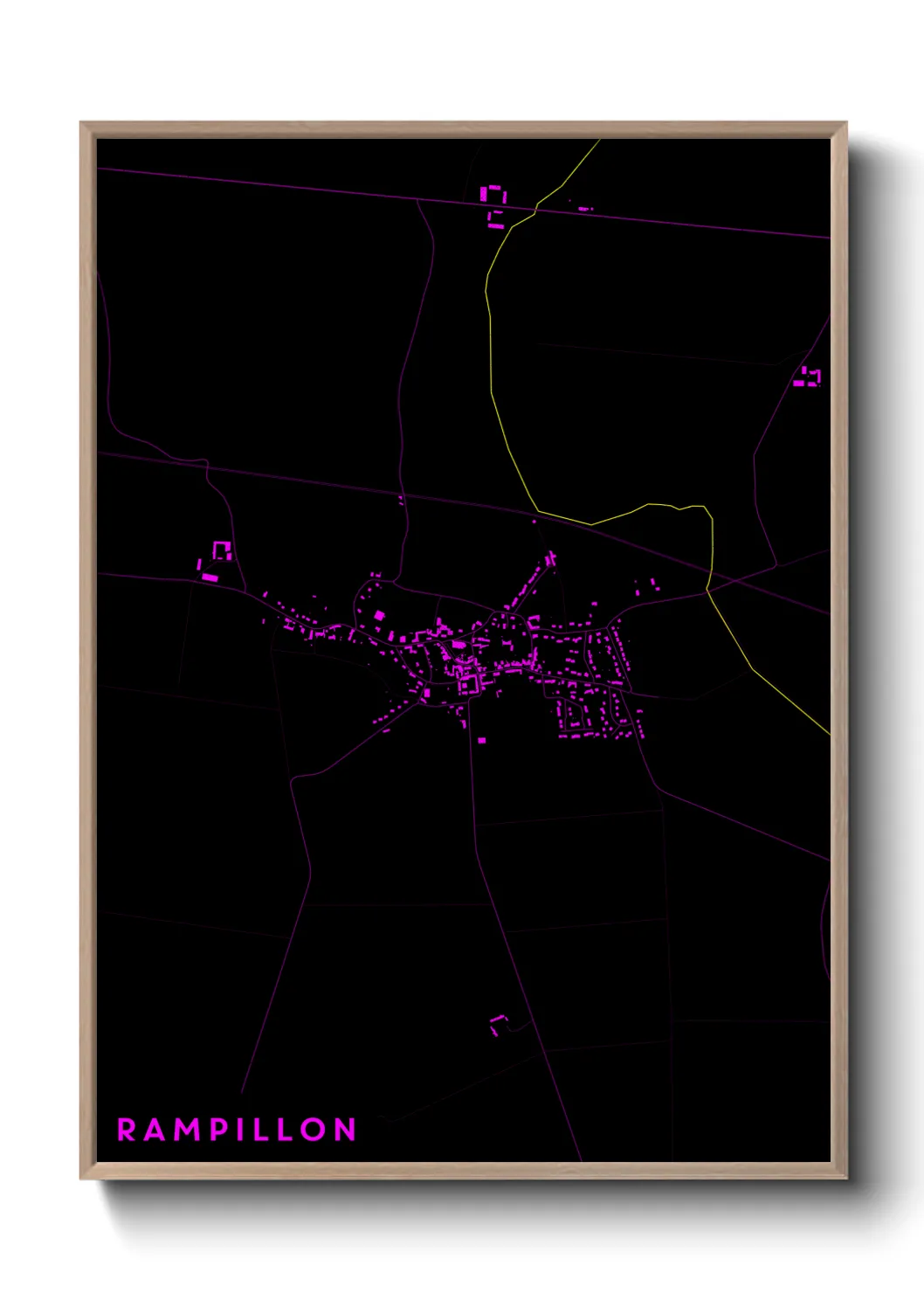 Une affiche de carte sur Rampillon