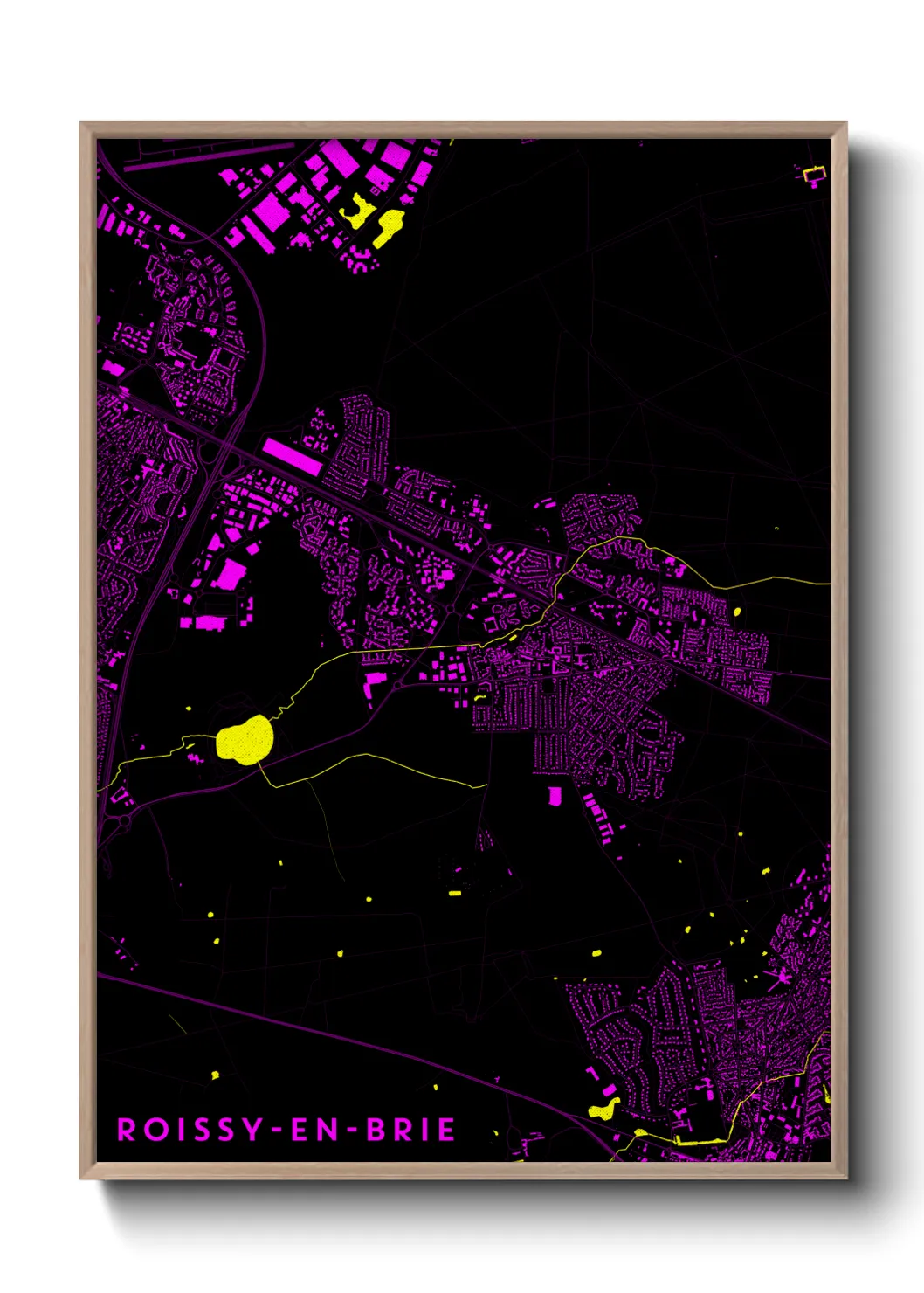 Un poster carteRoissy-en-Brie