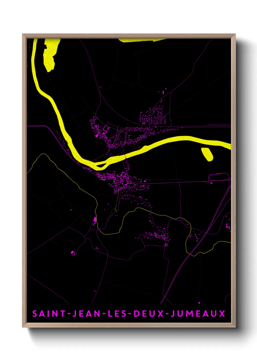Un poster carteSaint-Jean-les-Deux-Jumeaux