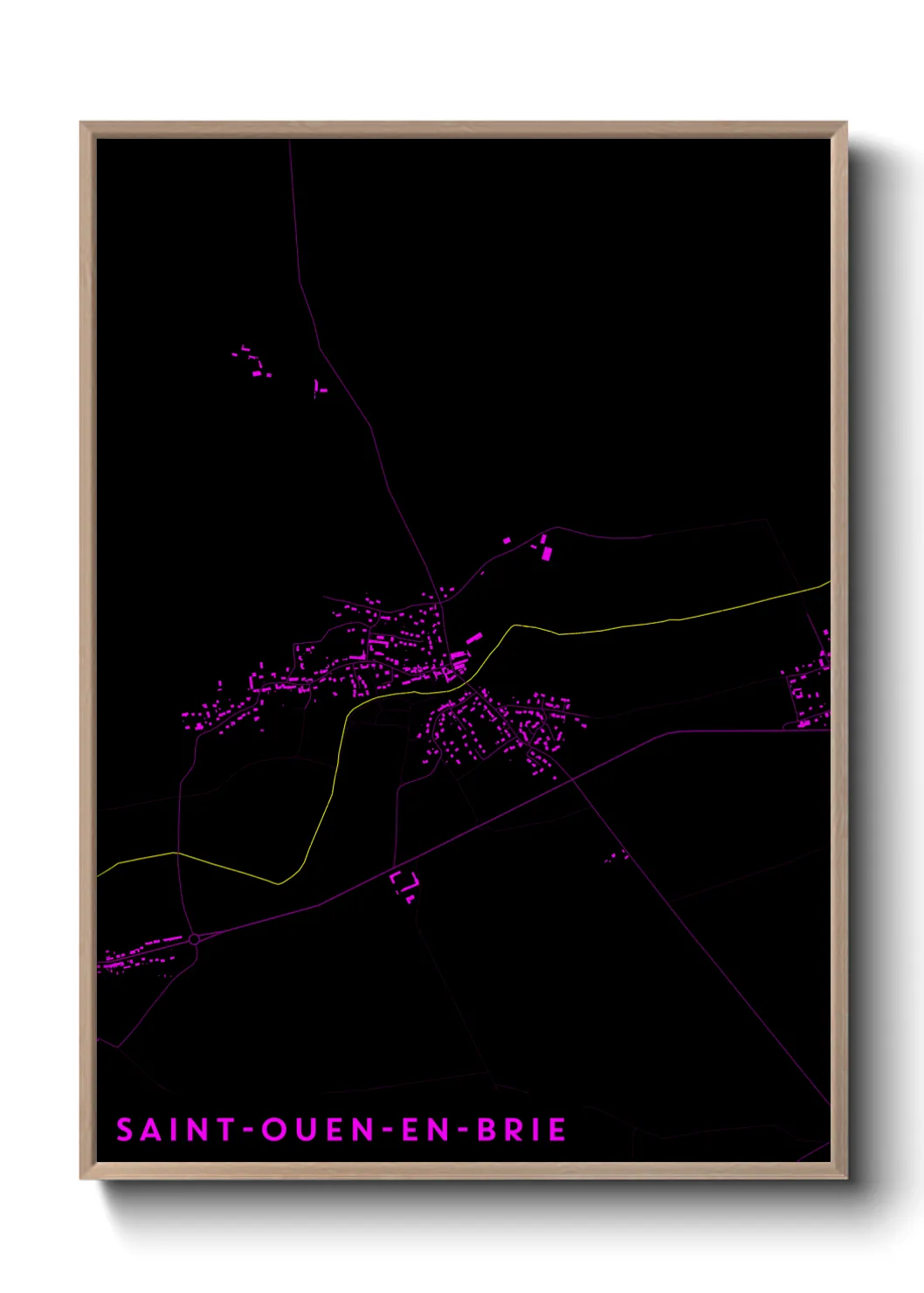 Un poster carteSaint-Ouen-en-Brie