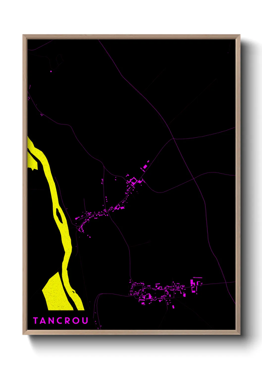 Une affiche de carte sur Tancrou