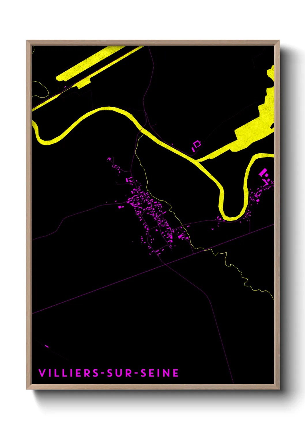 Un poster carteVilliers-sur-Seine