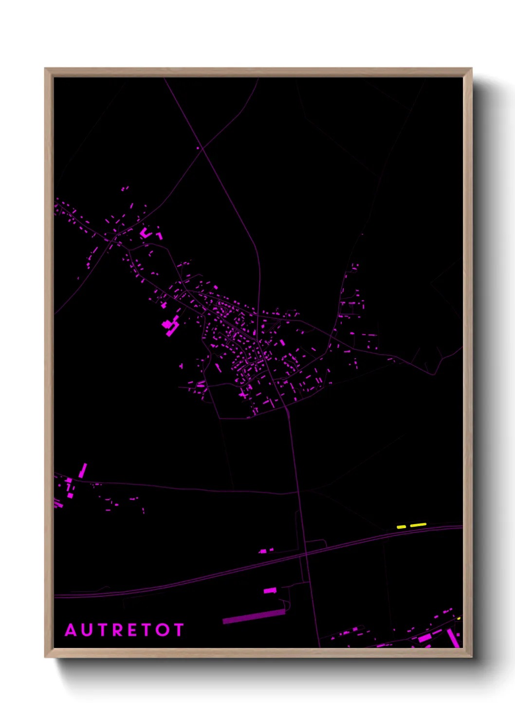 Une affiche de carte sur Autretot