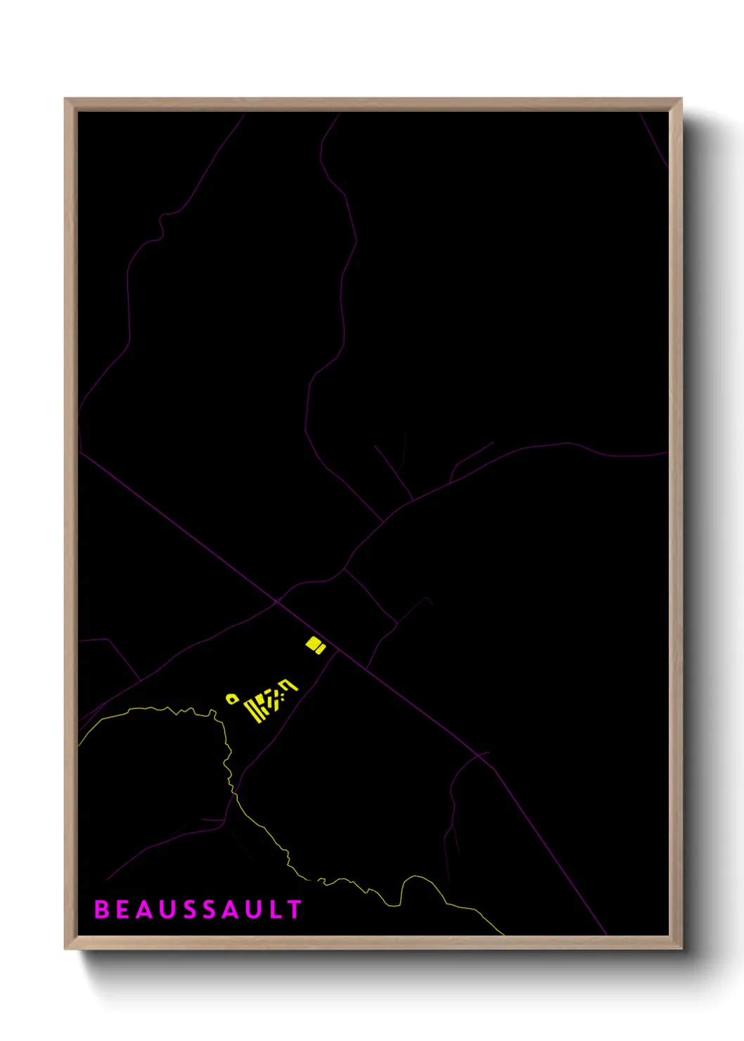Une affiche de carte sur Beaussault