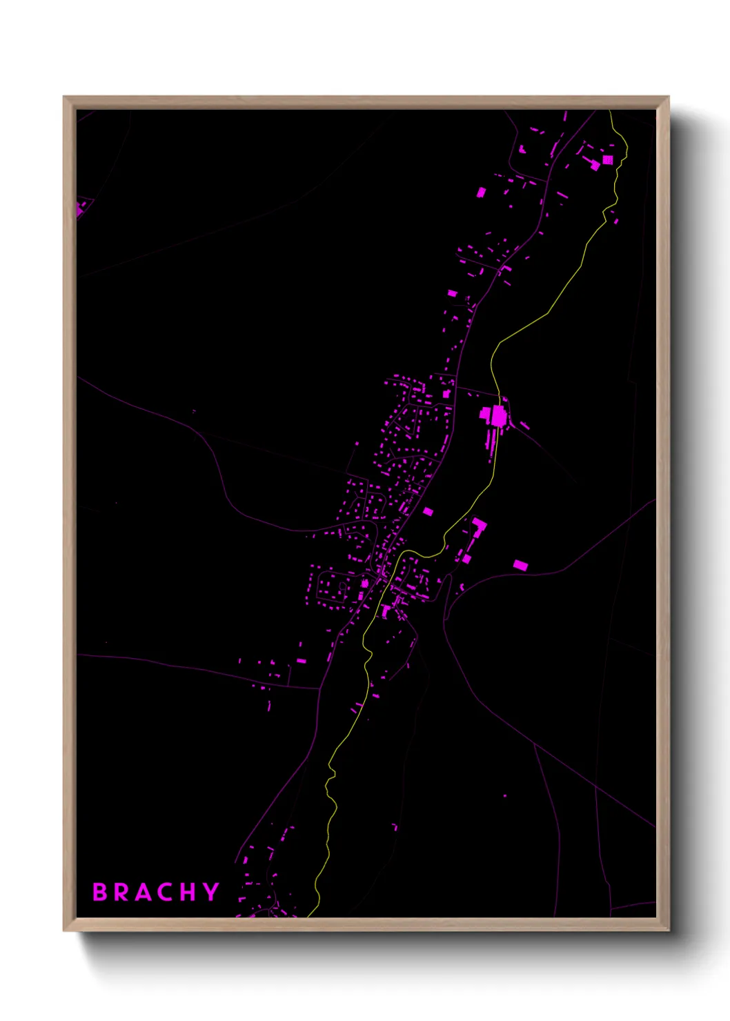 Une affiche de carte sur Brachy