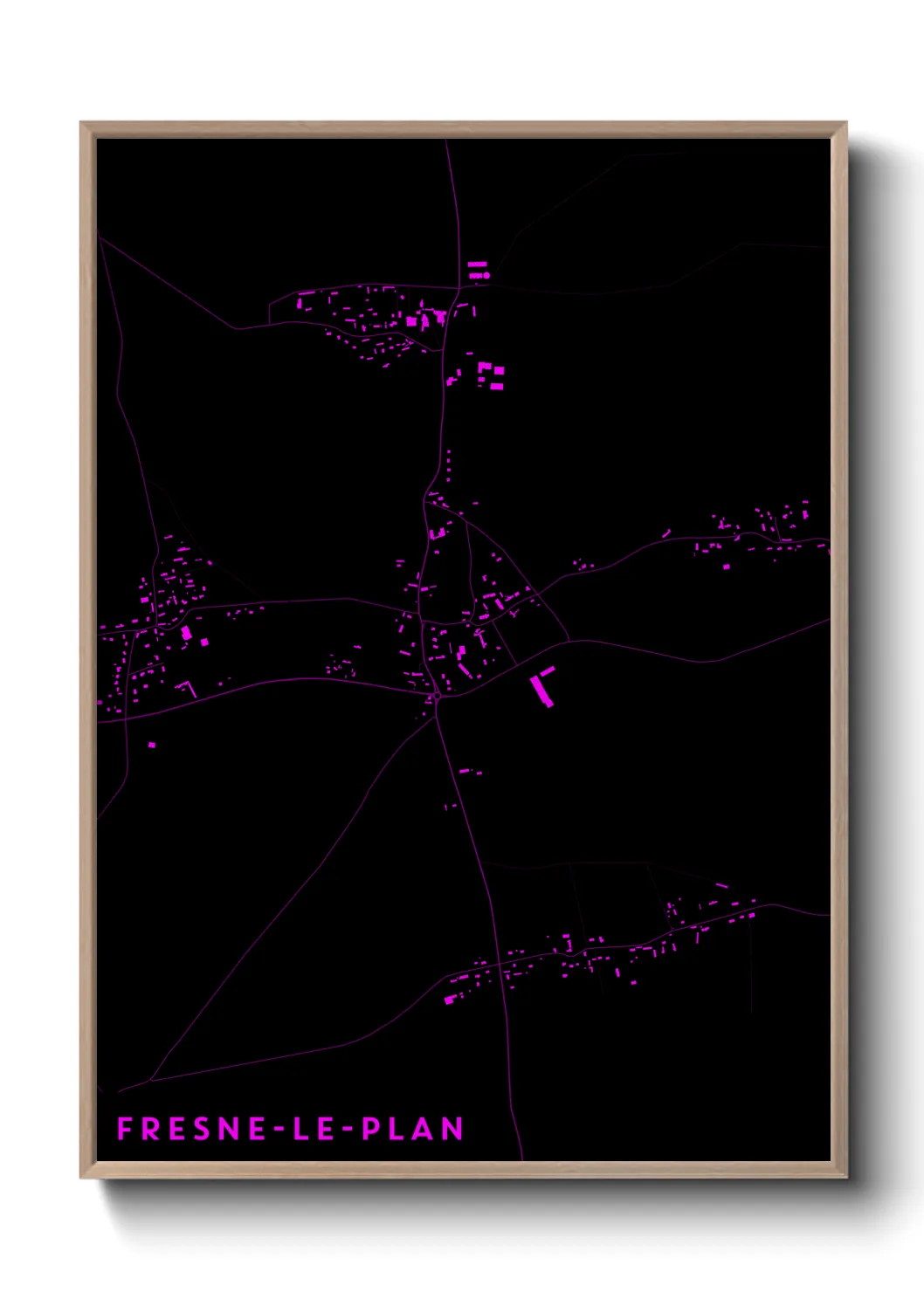 Un poster carteFresne-le-Plan