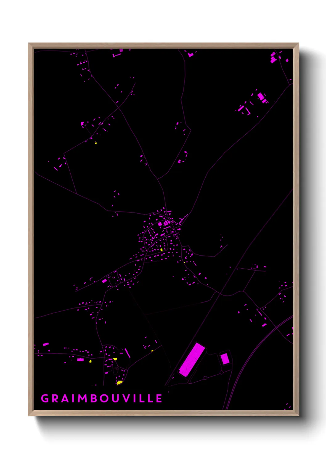Une affiche de carte sur Graimbouville
