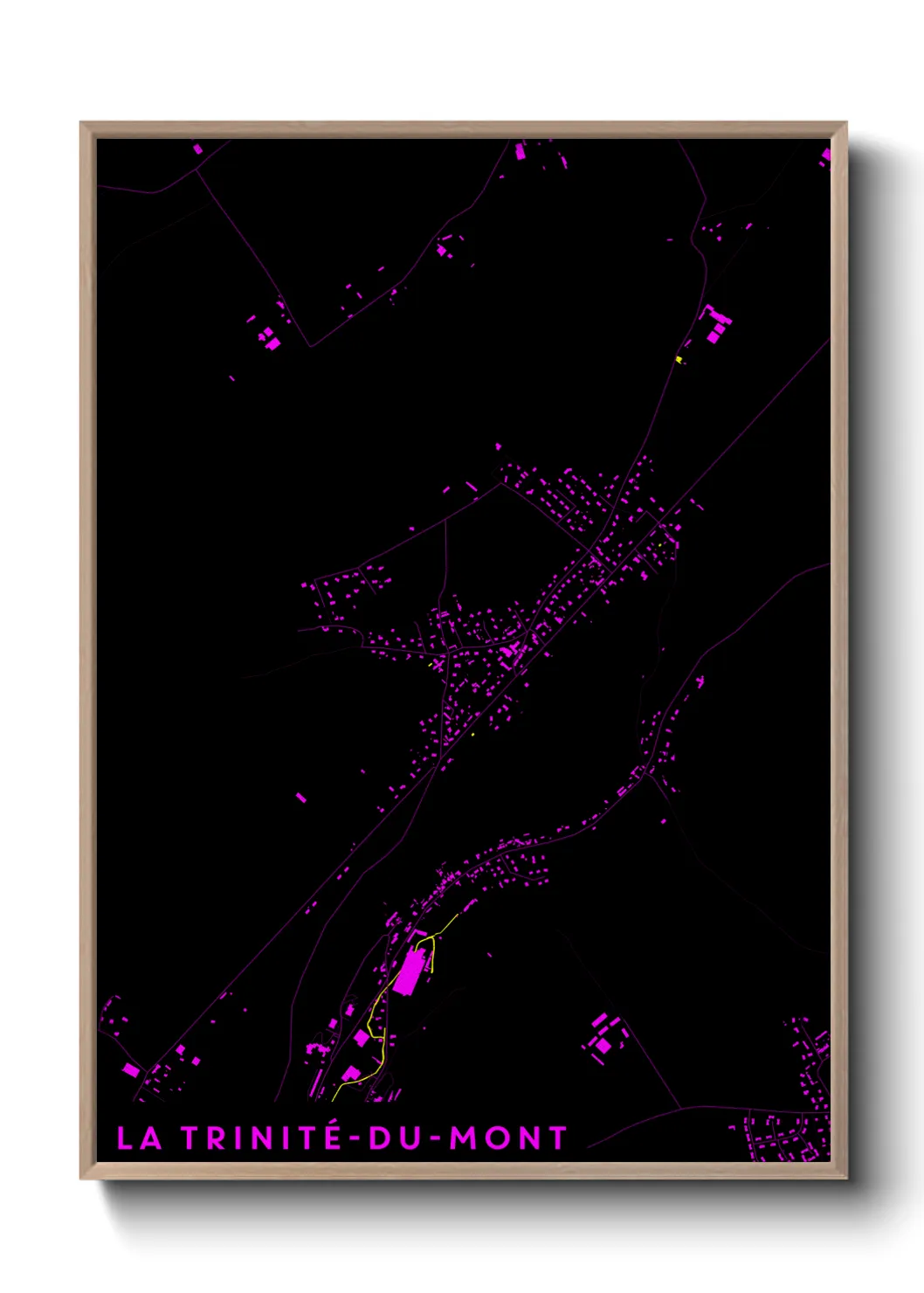 Une affiche de carte sur La Trinité-du-Mont