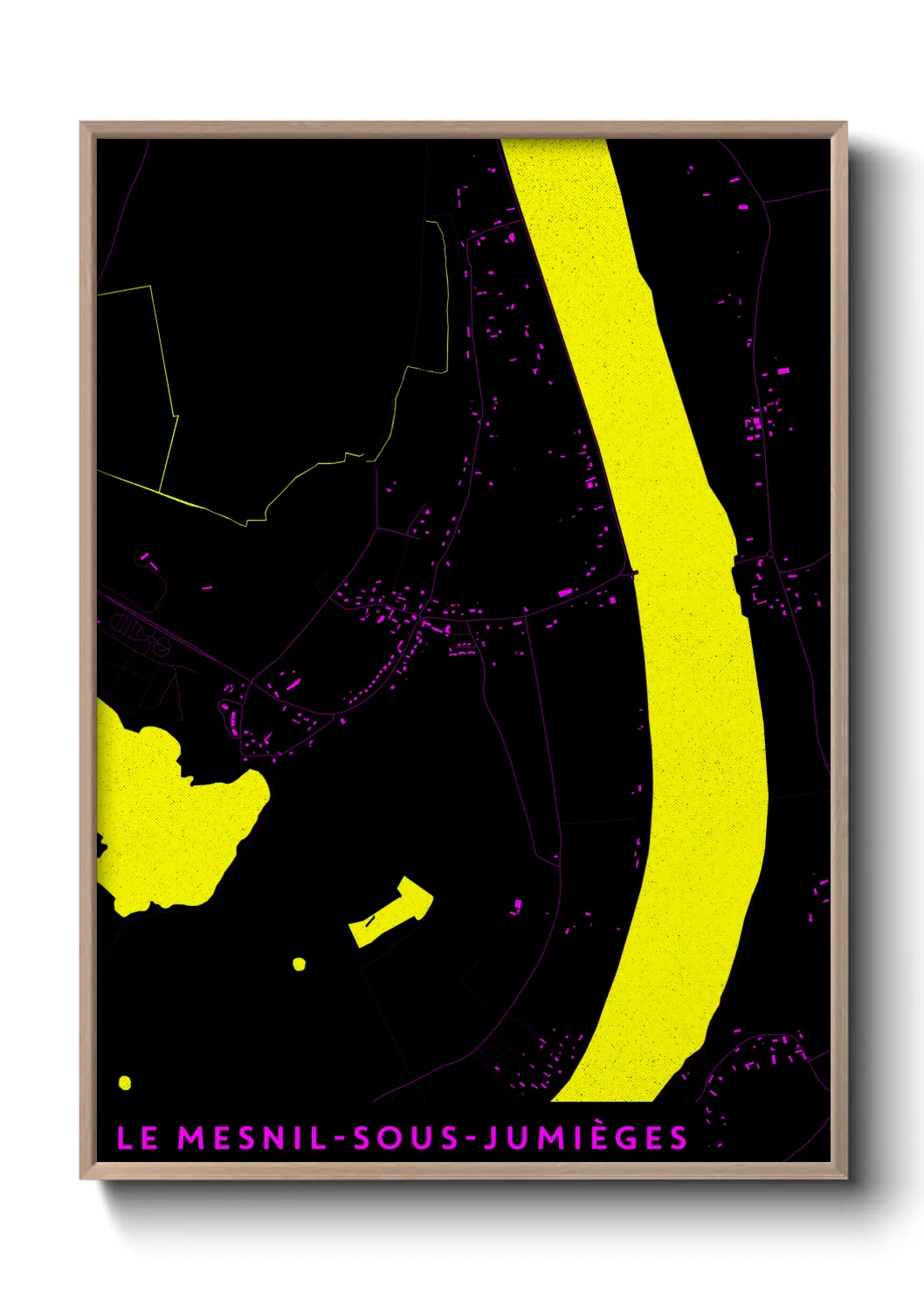 Une affiche de carte sur Le Mesnil-sous-Jumièges