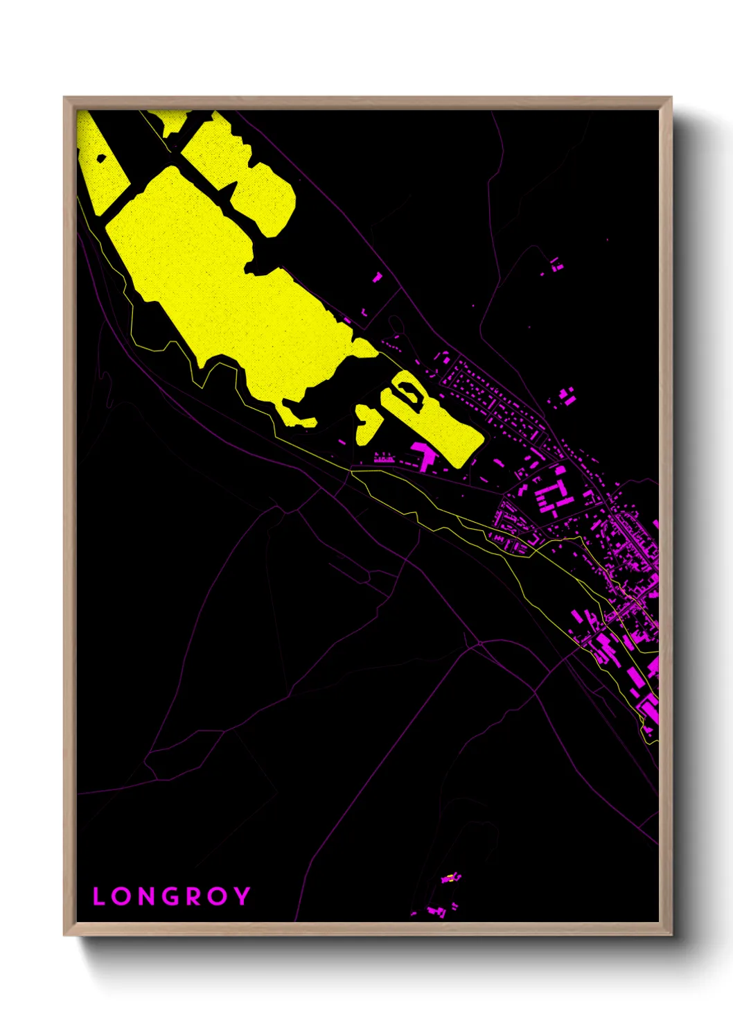 Une affiche de carte sur Longroy