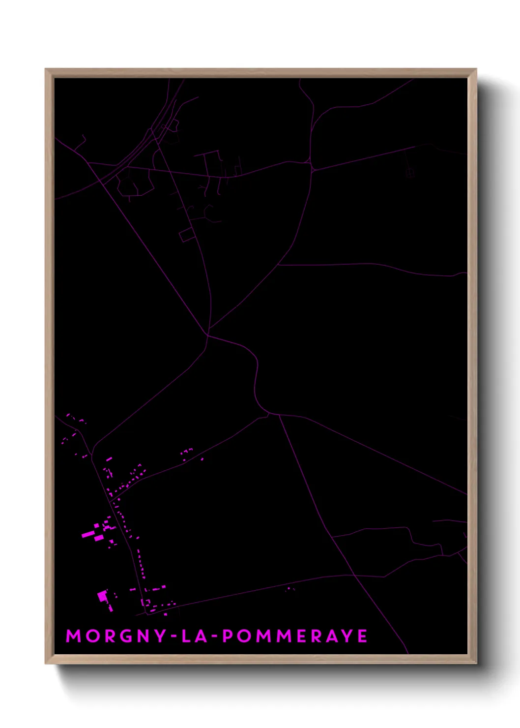 Une affiche de carte sur Morgny-la-Pommeraye
