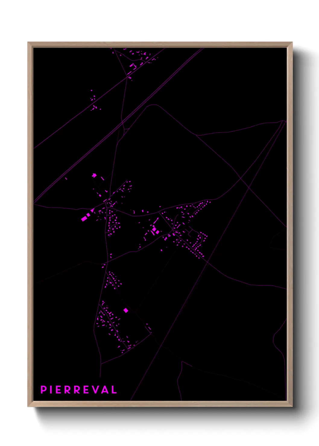 Une affiche de carte sur Pierreval