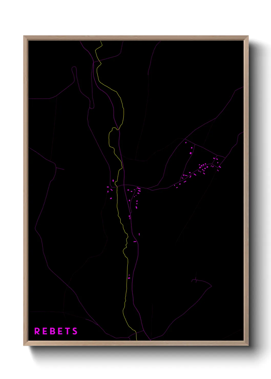 Une affiche de carte sur Rebets