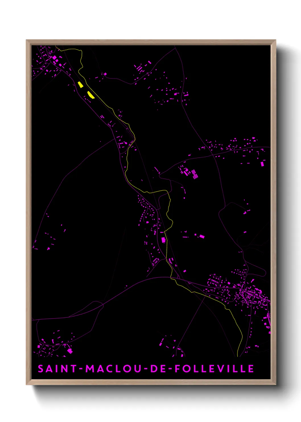 Un poster carteSaint-Maclou-de-Folleville