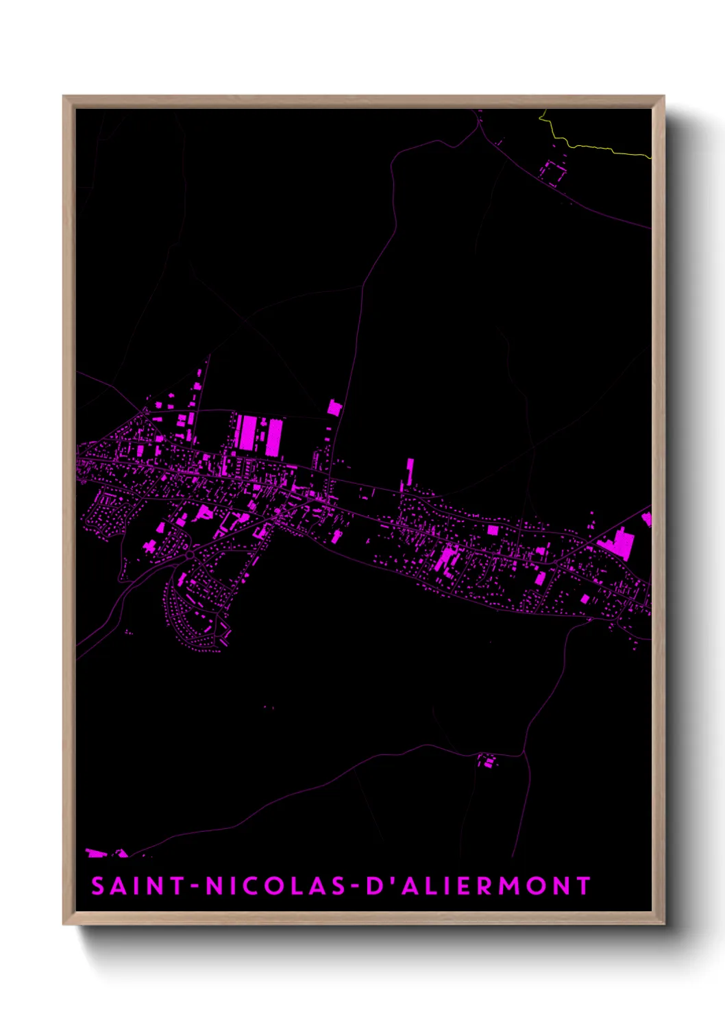 Un poster carteSaint-Nicolas-d'Aliermont