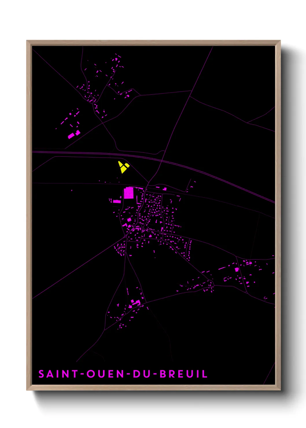 Un poster carteSaint-Ouen-du-Breuil