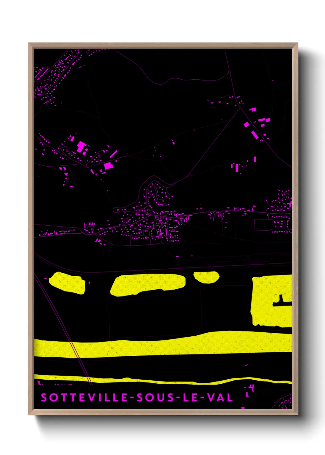 Une affiche de carte sur Sotteville-sous-le-Val