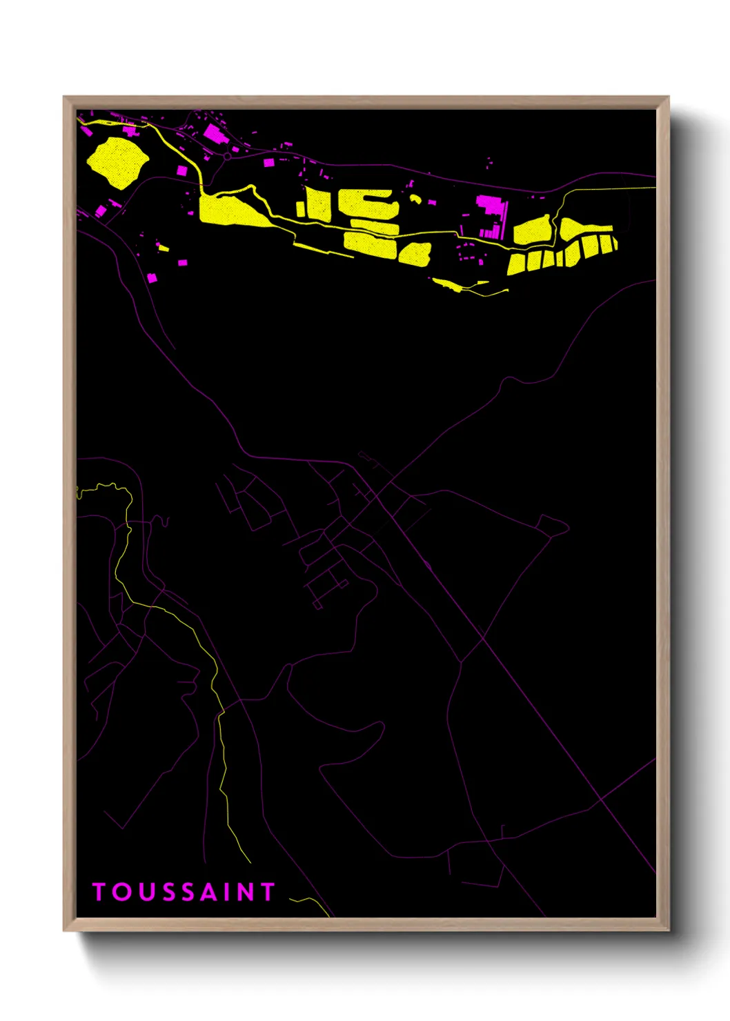 Une affiche de carte sur Toussaint