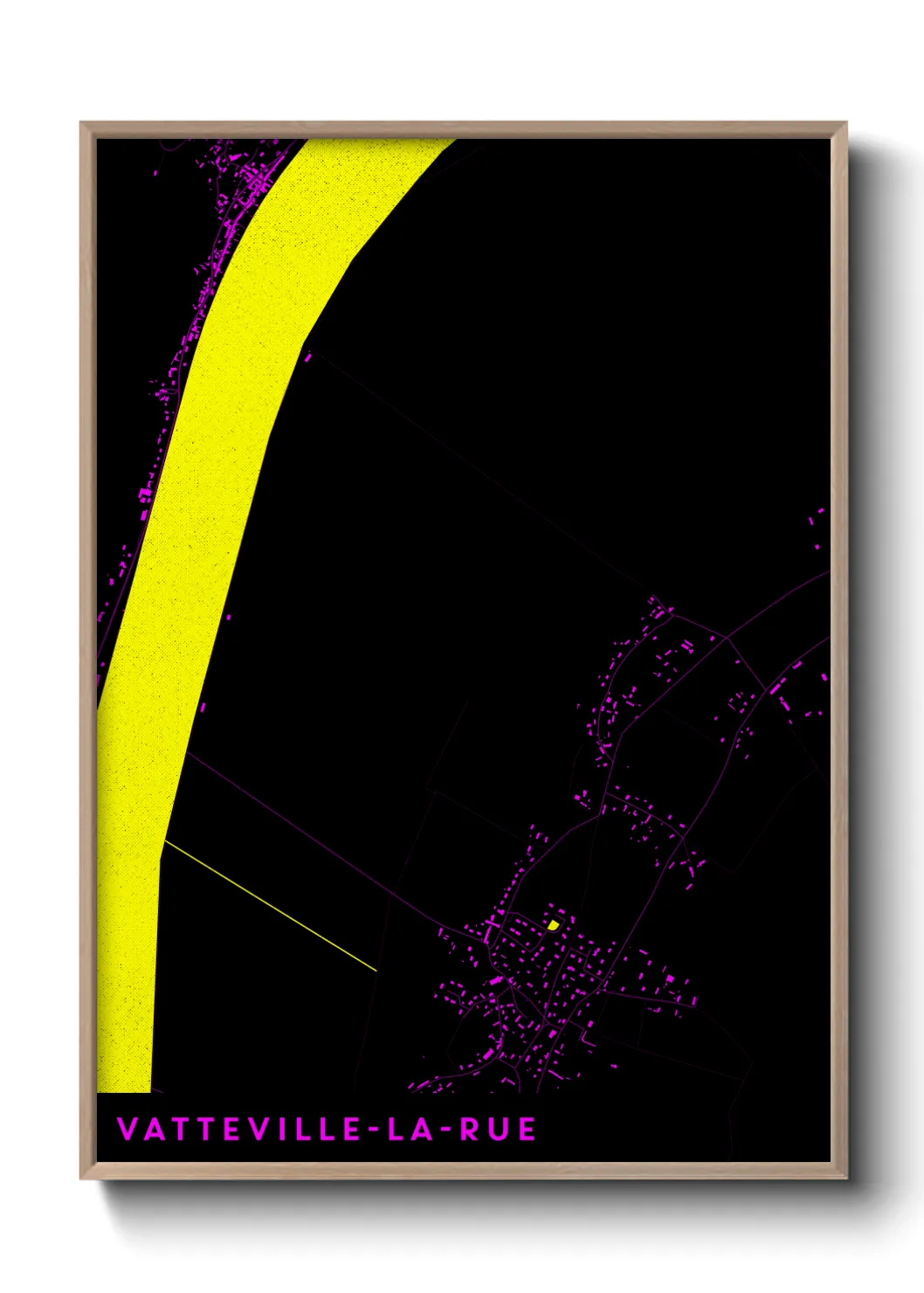 Une affiche de carte sur Vatteville-la-Rue