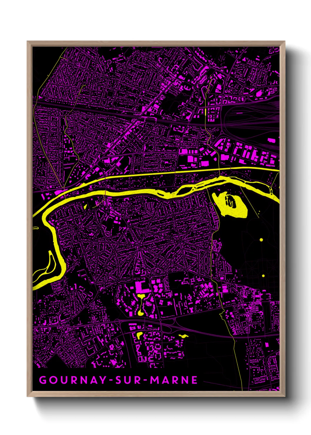 Un poster carteGournay-sur-Marne