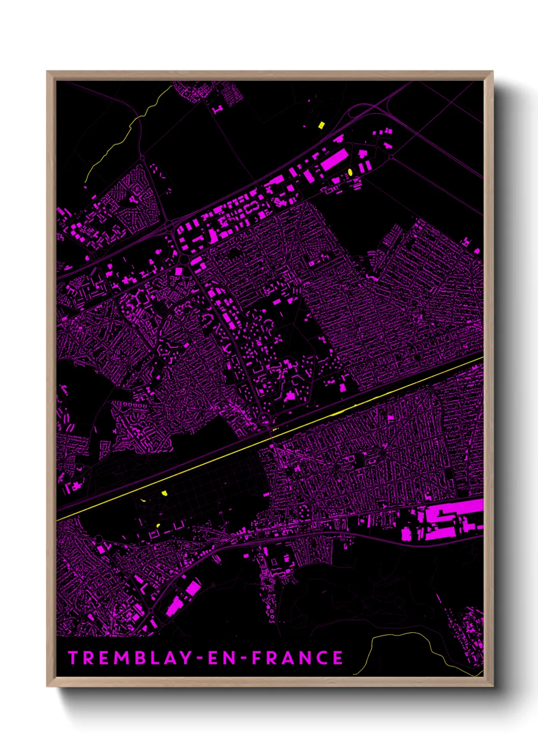 Un poster carteTremblay-en-France