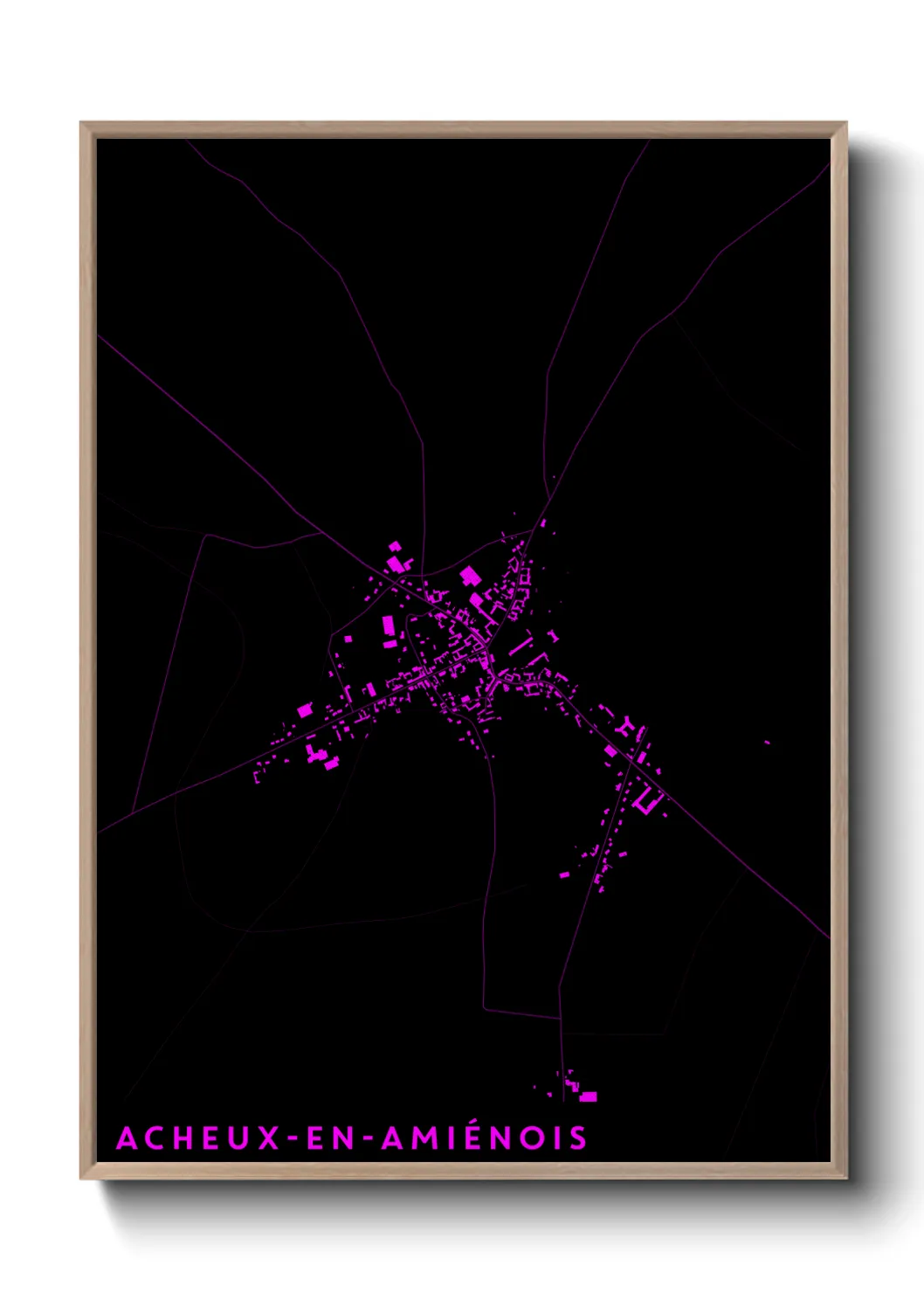 Un poster carteAcheux-en-Amiénois