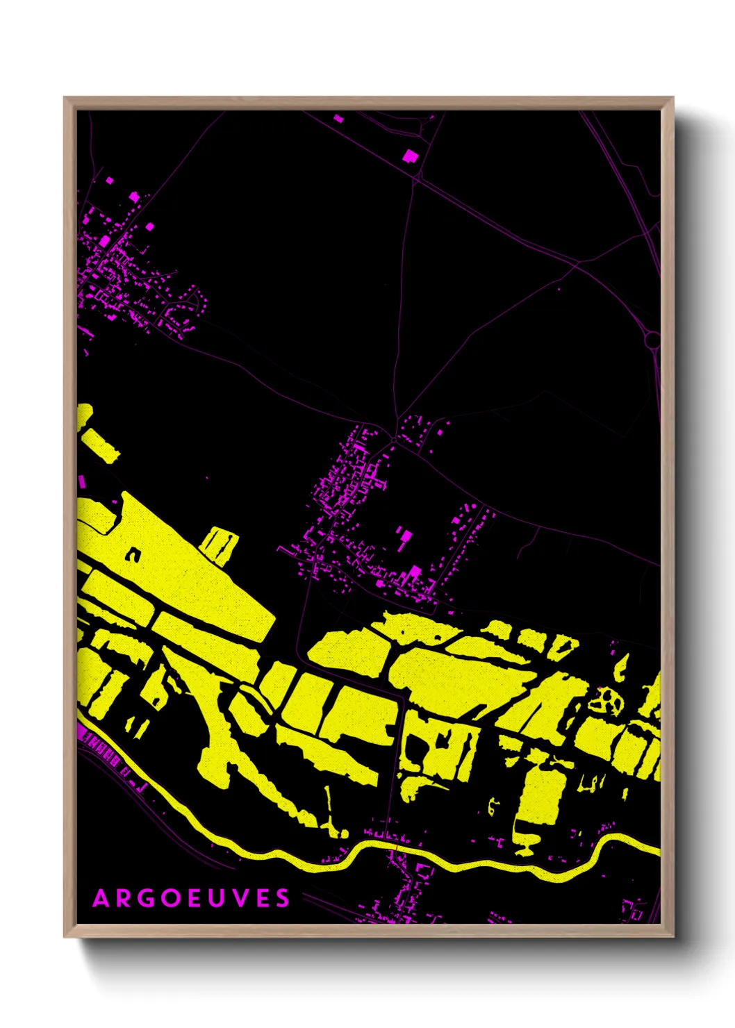 Une affiche de carte sur Argoeuves