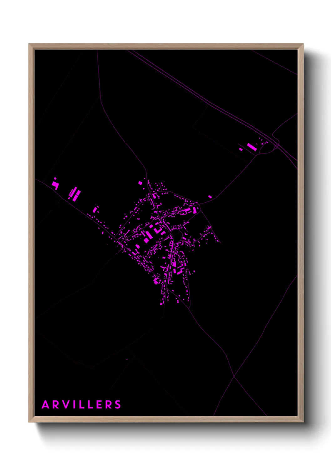 Une affiche de carte sur Arvillers