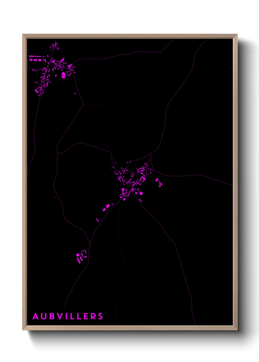 Une affiche de carte sur Aubvillers