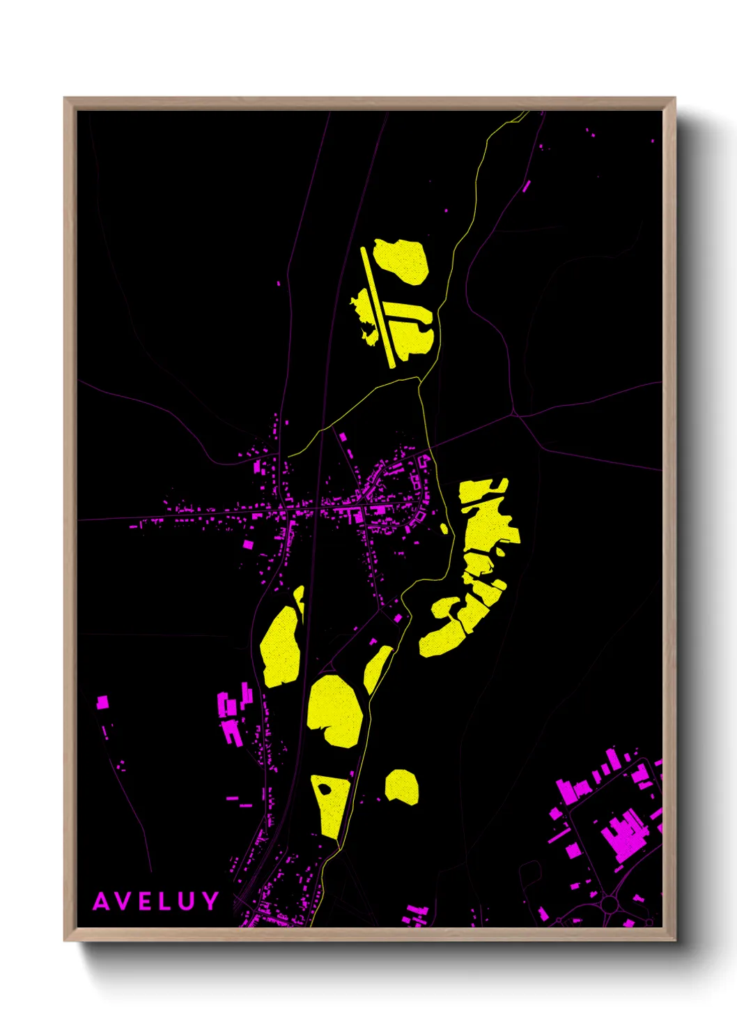 Une affiche de carte sur Aveluy