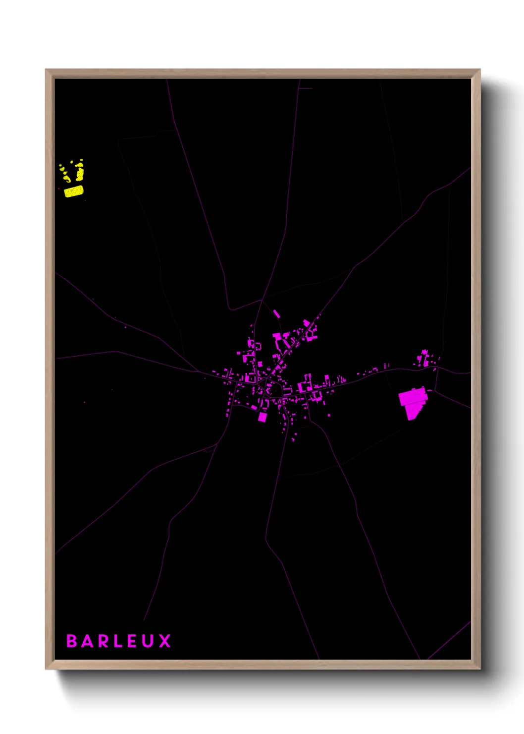 Une affiche de carte sur Barleux