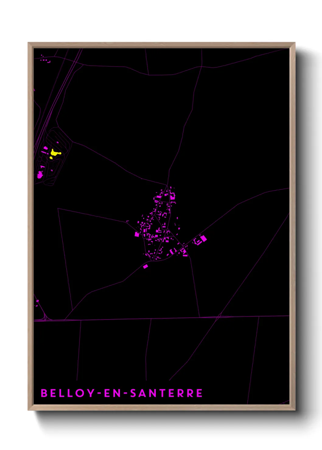 Une affiche de carte sur Belloy-en-Santerre