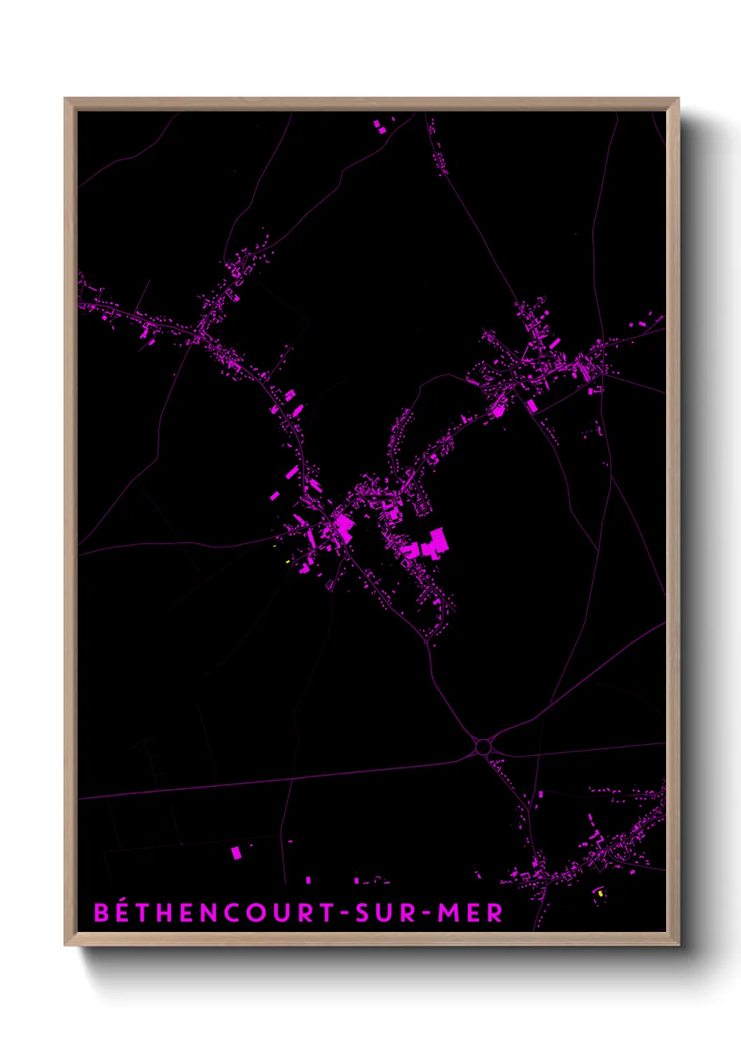 Une affiche de carte sur Béthencourt-sur-Mer