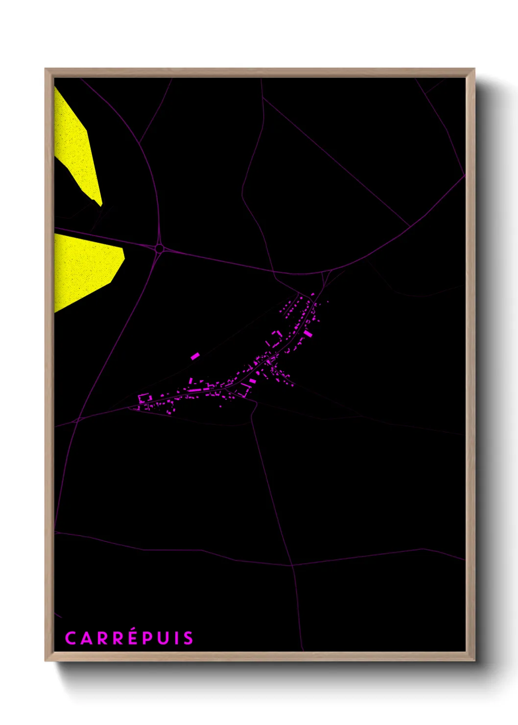 Une affiche de carte sur Carrépuis