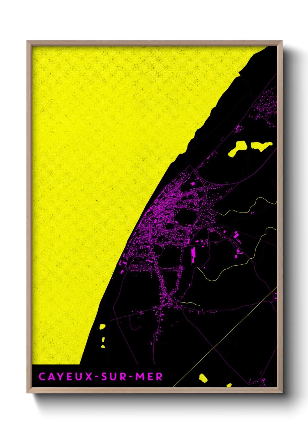 Un poster carteCayeux-sur-Mer