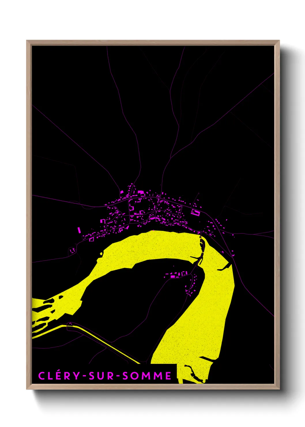 Un poster carteCléry-sur-Somme