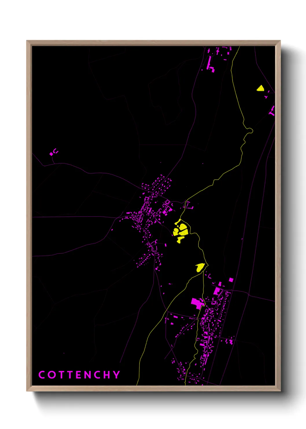 Une affiche de carte sur Cottenchy