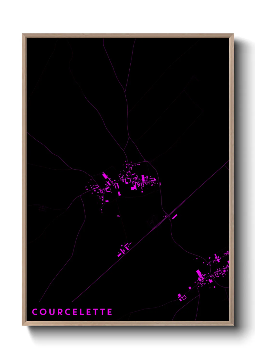 Une affiche de carte sur Courcelette