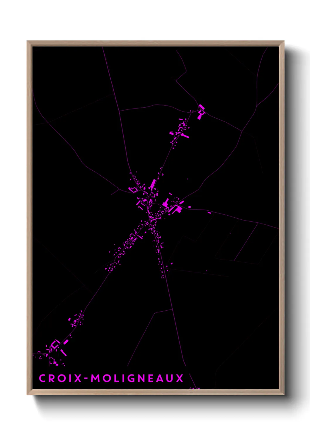 Un poster carteCroix-Moligneaux