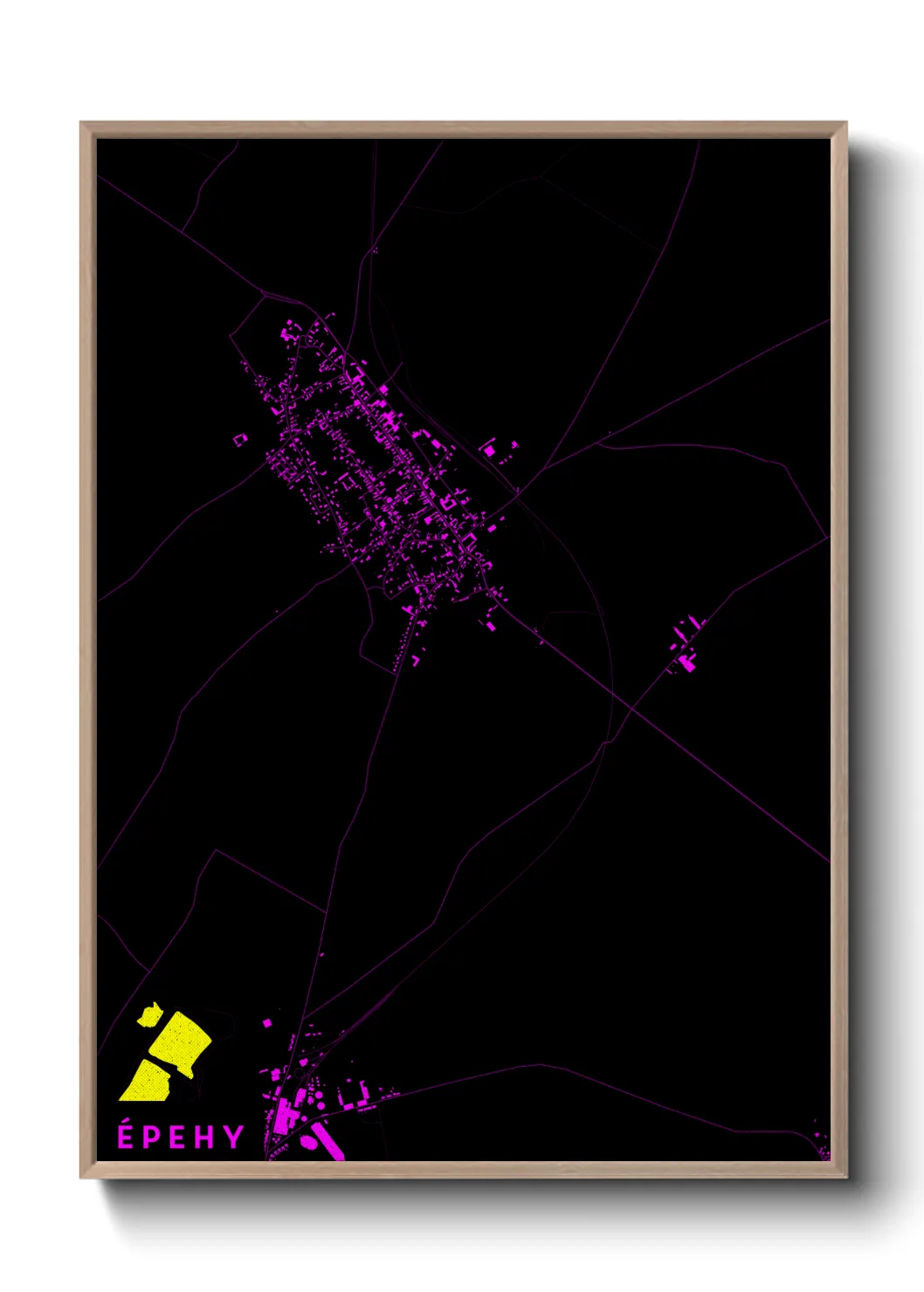 Une affiche de carte sur Épehy