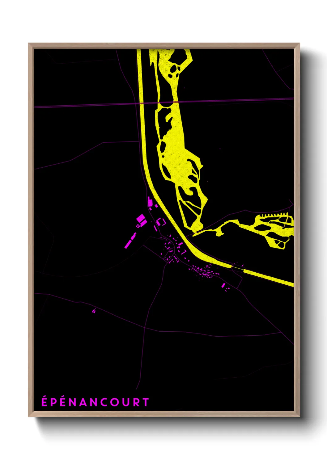 Une affiche de carte sur Épénancourt