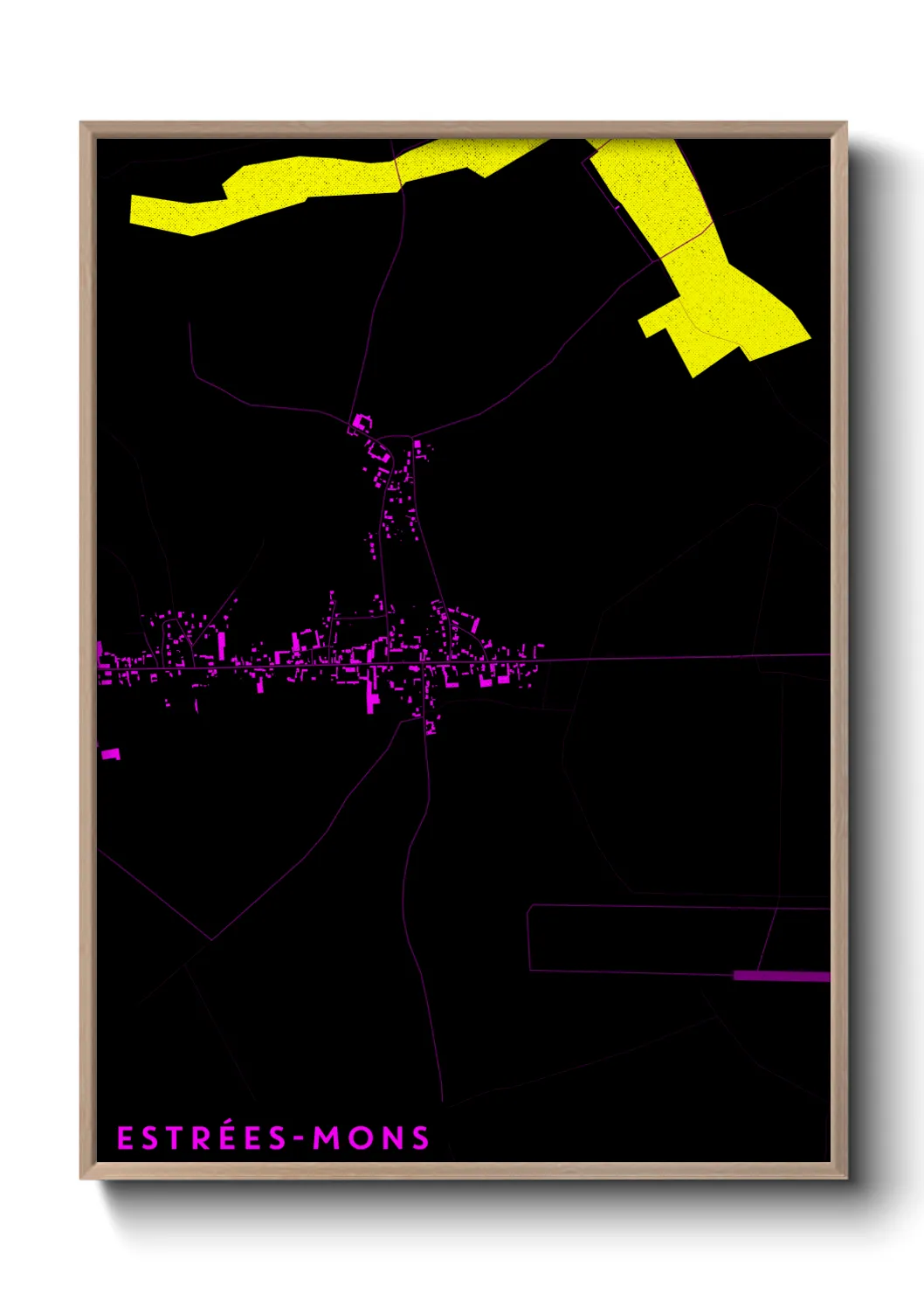 Un poster carteEstrées-Mons