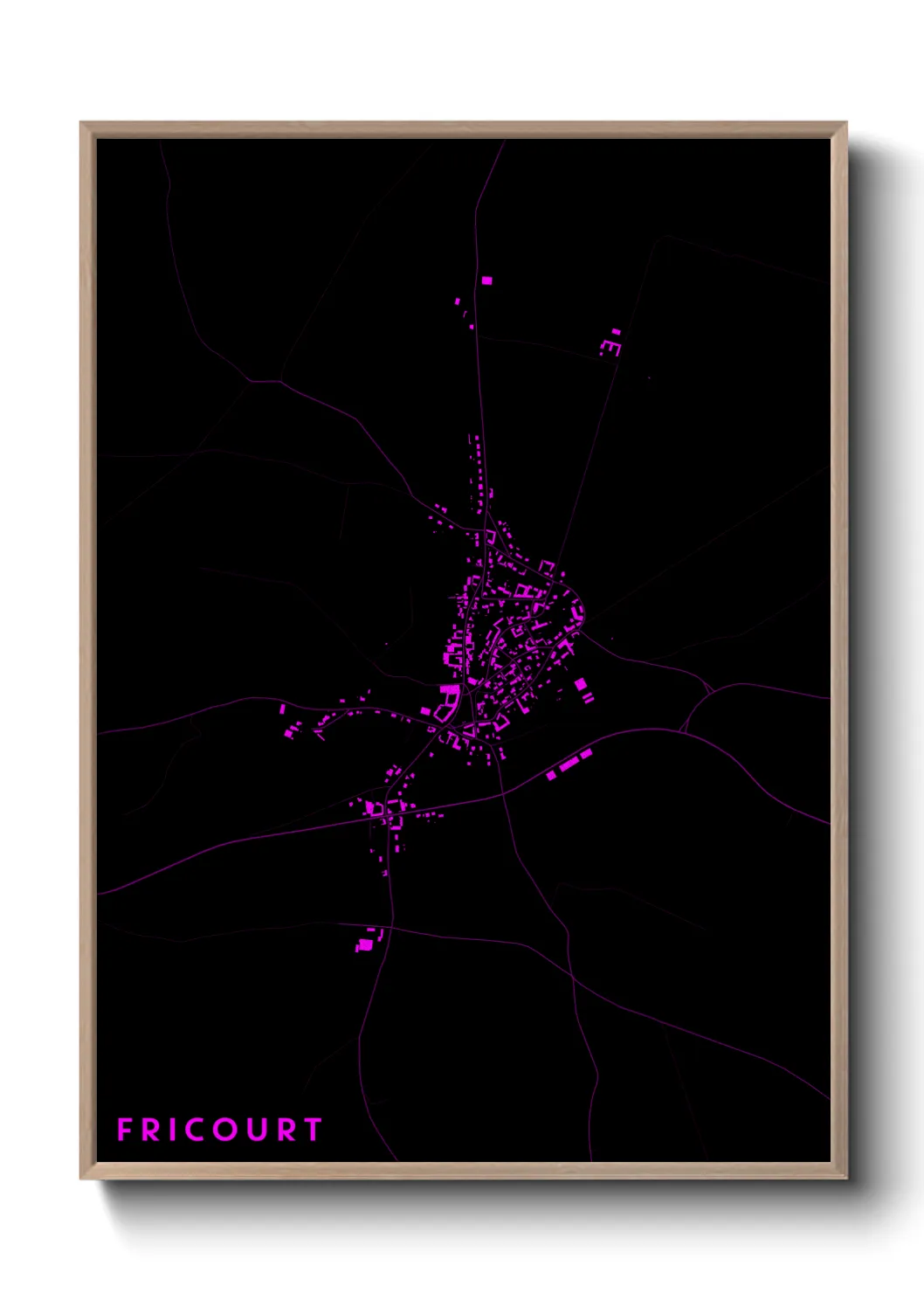 Une affiche de carte sur Fricourt