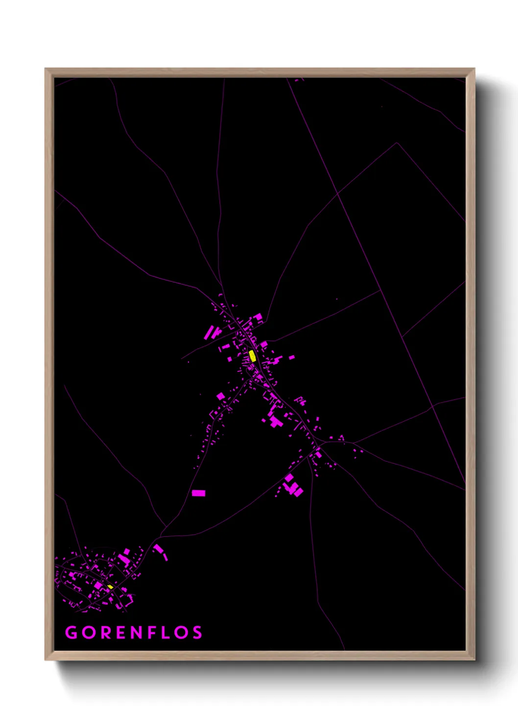 Une affiche de carte sur Gorenflos