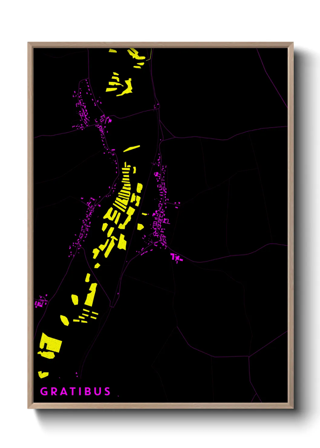 Une affiche de carte sur Gratibus