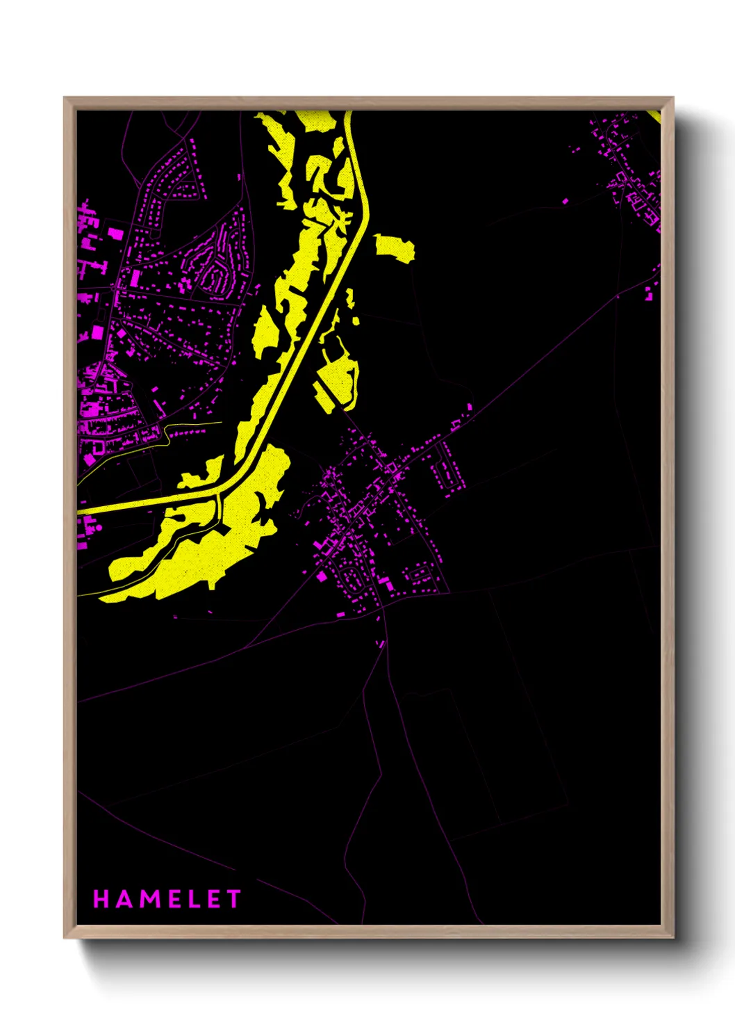 Une affiche de carte sur Hamelet