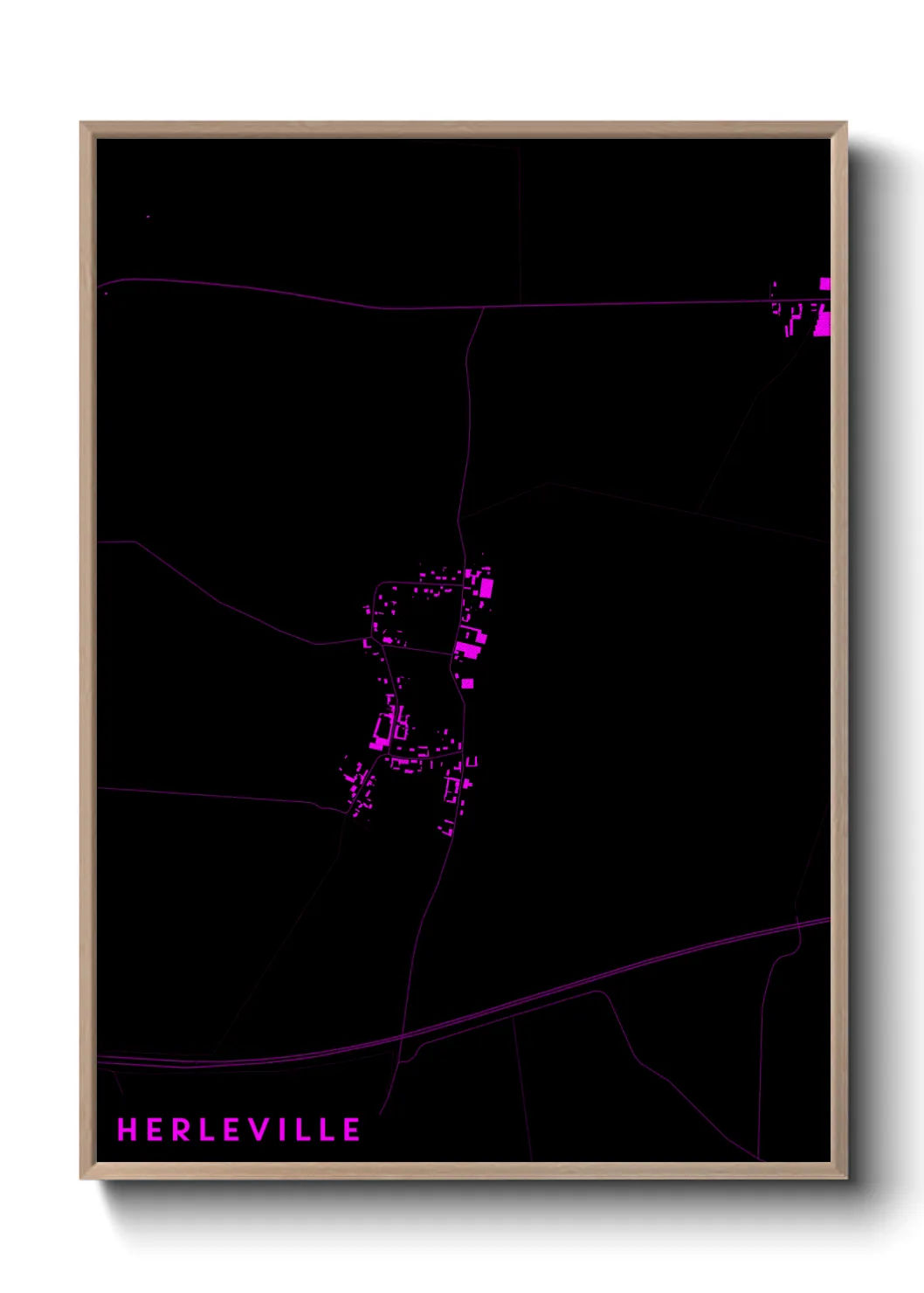 Une affiche de carte sur Herleville