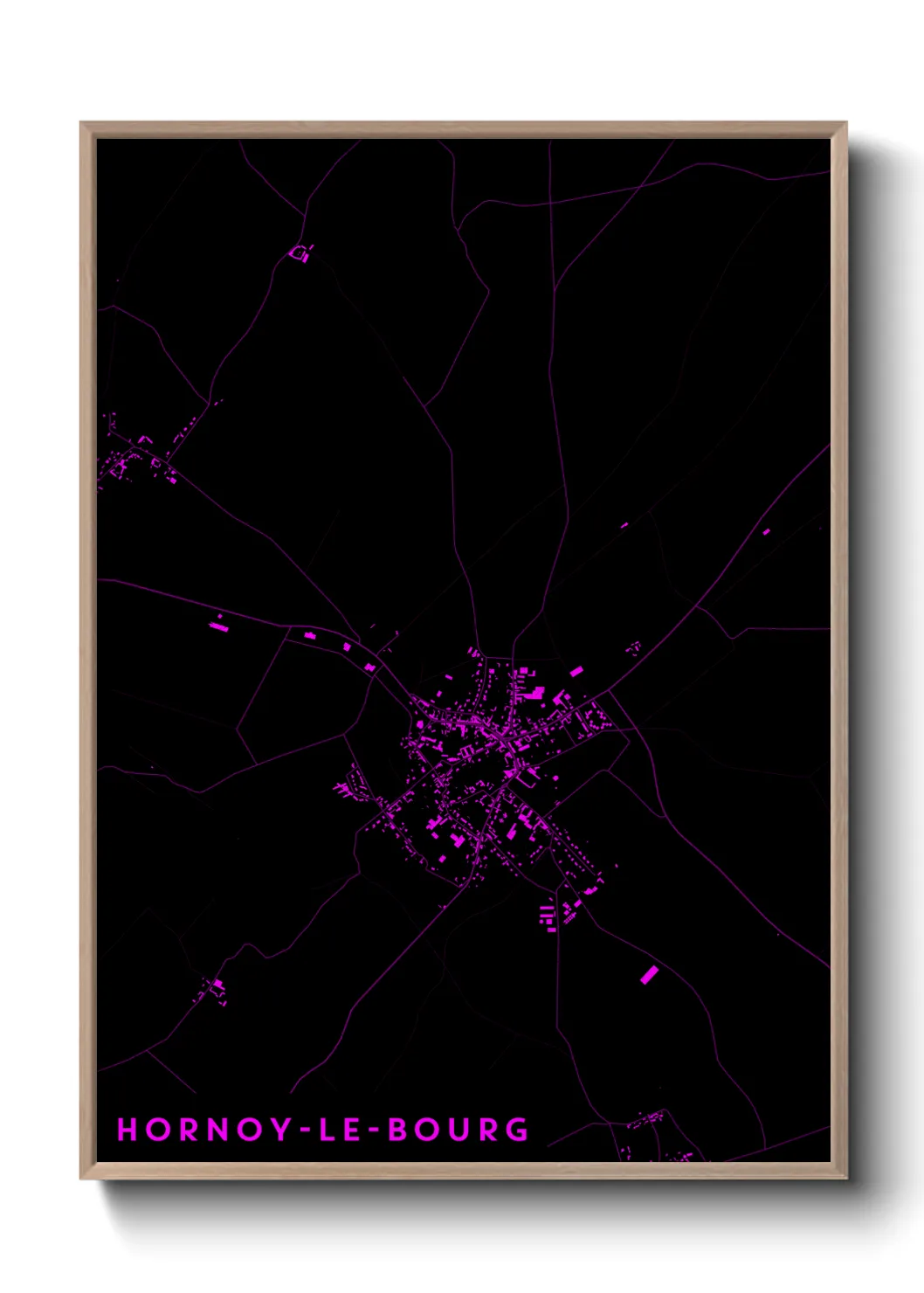 Un poster carteHornoy-le-Bourg