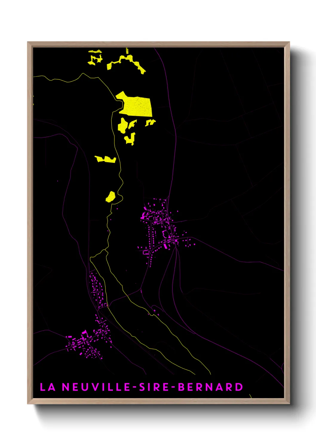 Un poster carteLa Neuville-Sire-Bernard