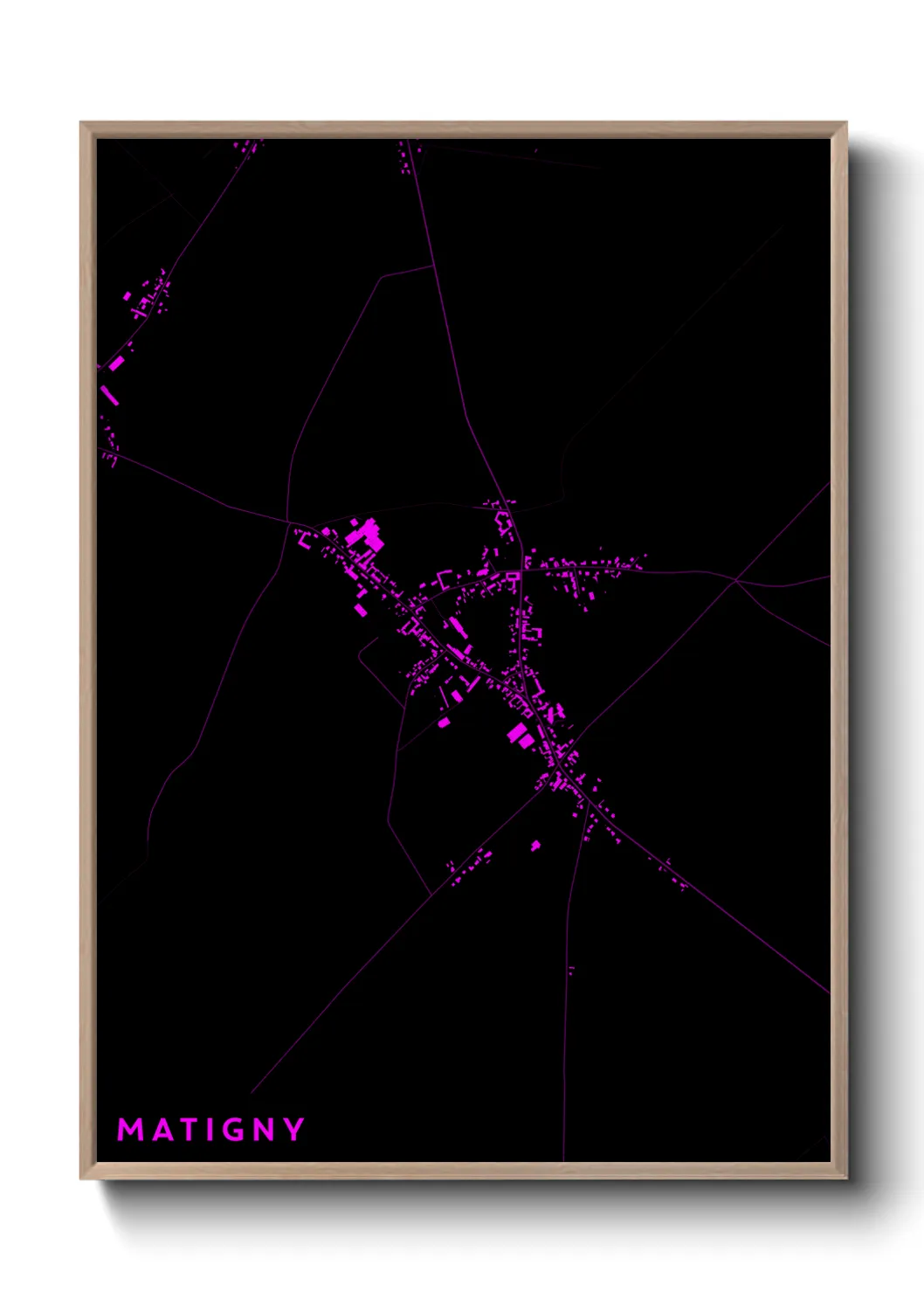 Une affiche de carte sur Matigny